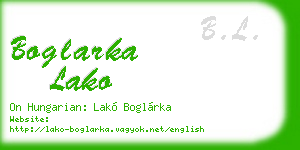 boglarka lako business card